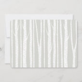 Invitation Baby shower d'arbres de bouleau blanc (Dos)