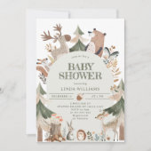 Invitation Baby shower d'arc (Devant)