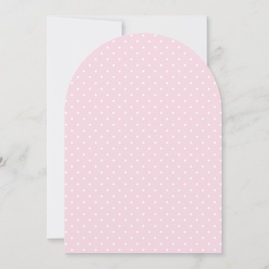 Invitation Baby shower d'arc d'éléphant rose à air chaud (Dos)