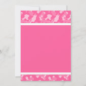 Invitation Baby shower d'arc imprimé par camouflage rose (Dos)