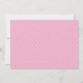 Invitation Baby shower d'arche de Pink Noah (Dos)