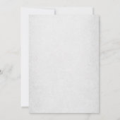 Invitation Baby shower d'argent fleuri pour bébé rustique (Dos)