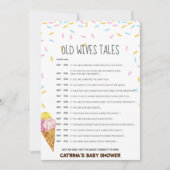 Invitation Baby shower d'arrosage de crème glacée -Nom modifi (Devant)