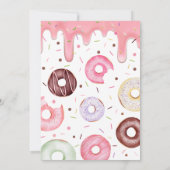 Invitation Baby shower d'arrosage des beignes et des plongeur (Dos)