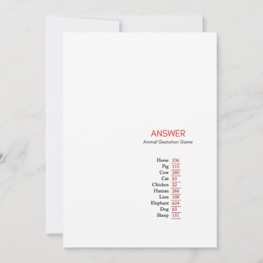 Invitation Baby shower d'arrosage - Nom modifiable, 5x7 (Dos)