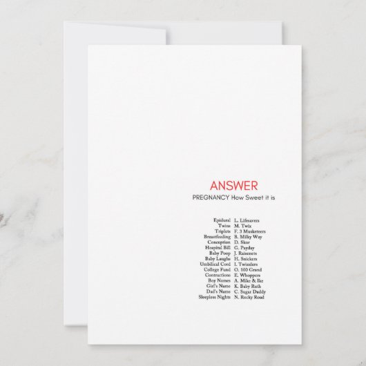 Invitation Baby shower d'arrosage - Nom modifiable, 5x7 (Dos)