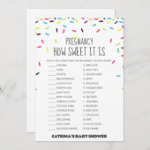 Invitation Baby shower d'arrosage - Nom modifiable, 5x7 (Devant / Derrière)