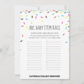 Invitation Baby shower d'arrosage - Nom modifiable, 5x7 (Devant)