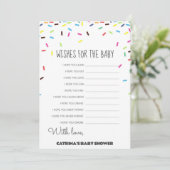 Invitation Baby shower d'arrosage - Nom modifiable, 5x7 (Debout devant)