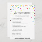 Invitation Baby shower d'arrosage - Nom modifiable, 5x7 (Devant / Derrière)