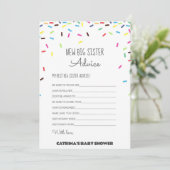 Invitation Baby shower d'arrosage - Nom modifiable, 5x7 (Debout devant)