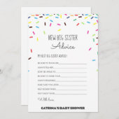Invitation Baby shower d'arrosage - Nom modifiable, 5x7 (Devant / Derrière)