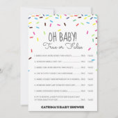 Invitation Baby shower d'arrosage - Nom modifiable, 5x7 (Devant)