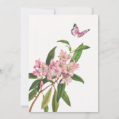 Invitation Baby shower d'art ornithologique (Dos)