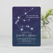 Invitation Baby shower d'astrologie Aquarius (Debout devant)