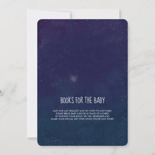 Invitation Baby shower d'astrologie de Sagittarius (Dos)