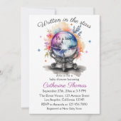 Invitation Baby shower d'astrologie du cristal céleste (Devant)