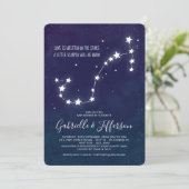 Invitation Baby shower d'astrologie Scorpio (Debout devant)