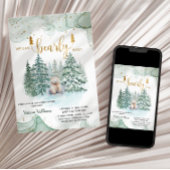 Invitation Baby shower d'attente avant l'hiver