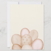 Invitation Baby shower d'attente de l'aquarelle (Dos)