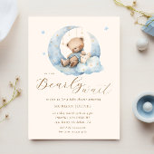 Invitation Baby shower d'attente de l'ours en peluche