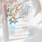 Invitation Baby shower d'attente de l'ours en peluche