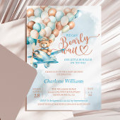 Invitation Baby shower d'attente de l'ours en peluche