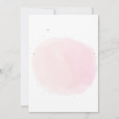 Invitation Baby shower d'attente de l'ours rose (Dos)