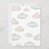 Invitation Baby shower d'attente de l'ours vert (Dos)