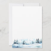 Invitation Baby shower d'attente hivernale de l'ours polaire (Dos)