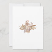 Invitation Baby shower d'attente précoce (Dos)