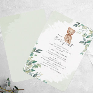 Invitation Baby shower d'attente précoce Eucalyptus Foliples