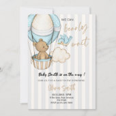 Invitation Baby shower d'attente précoce - Ours Brown mignon (Devant)