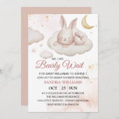 Invitation Baby shower d'attente rapide (Devant / Derrière)