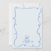 Invitation Baby shower d'attente rapide de la main de griboui (Dos)