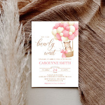 Baby shower d'attente rapide de l'ours en peluche 