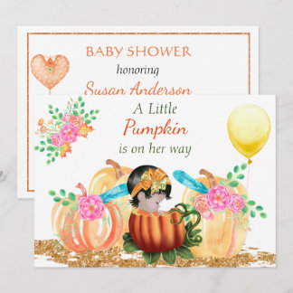 Invitation Baby shower d'automne