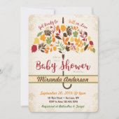 Invitation Baby shower d'automne (Devant)