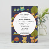 Invitation baby shower d'automne (Debout devant)