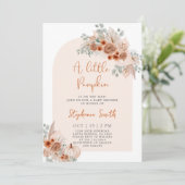 Invitation Baby shower d'automne (Debout devant)