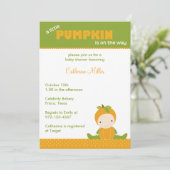 Invitation Baby shower d'automne (Debout devant)