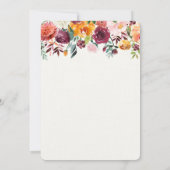 Invitation baby shower d'automne, baby shower citrouille (Dos)