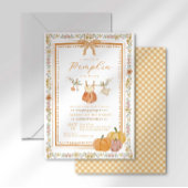 Invitation Baby shower d'automne Boho pour petite fille Citro