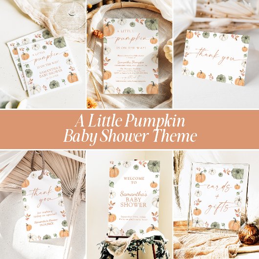 Invitation Baby shower d'automne | Boho Un Peu Citrouille