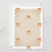 Invitation Baby shower d'automne Citrouille Bow Carriage (Dos)