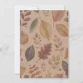 Invitation Baby shower d'automne Citrouille doux (Dos)