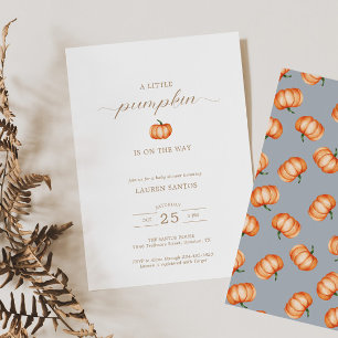 Invitation Baby shower d'automne citrouille Motif Invitatio