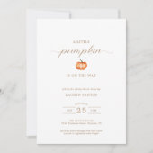 Invitation Baby shower d'automne citrouille Motif | Invitatio (Devant)