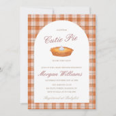 Invitation Baby shower d'automne Cutie Pie (Devant)