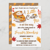 Invitation Baby shower d'automne Cutie Pie (Devant / Derrière)